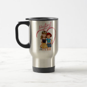 Resa/pendlare Mugg, 15 oz Bestie for Girls Resemugg