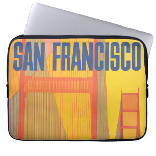 Resa poster för flygning mellan Twa och San Franci Laptop Fodral