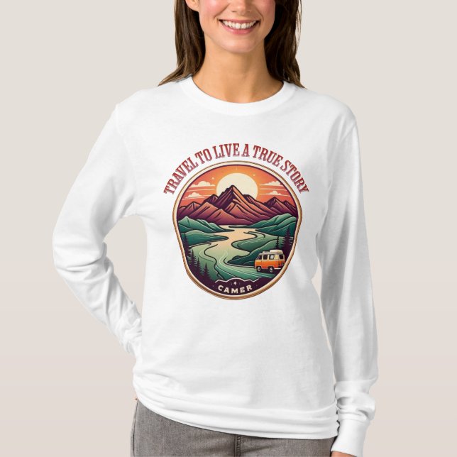 Resa Real Story Tee - No Fake Journeys Badge (Framsida)