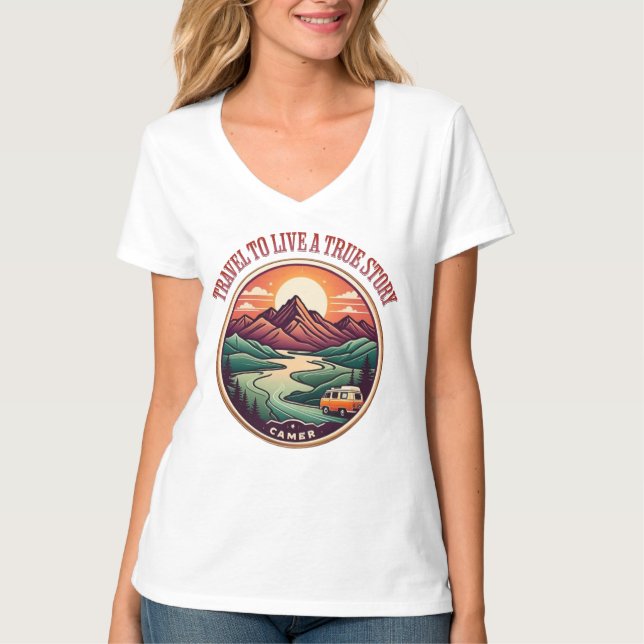 Resa Real Story Tee - No Fake Journeys Badge (Framsida)