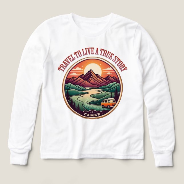 Resa Real Story Tee - No Fake Journeys Badge (Design framsida)