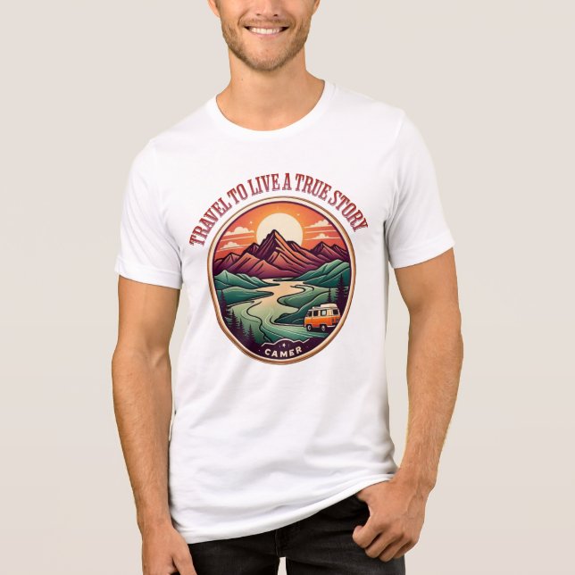 Resa Real Story Tee - No Fake Journeys Badge (Framsida)