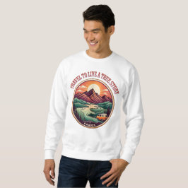 Resa Real Story Tee - No Fake Journeys Badge Lång Ärmad Tröja