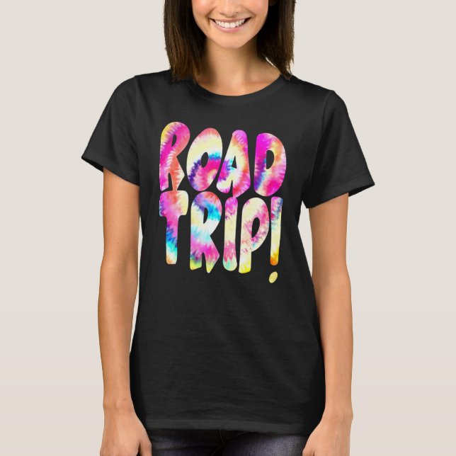 Resa resmål för resmålet Turist Tie-Dye Trave T Shirt (Framsida)
