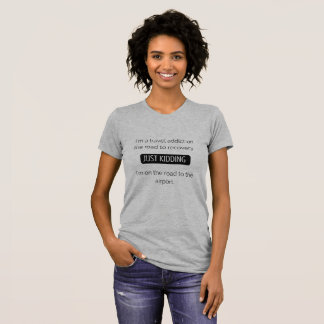 Resa roliga citationsteckenkvinna T-tröja T-shirt