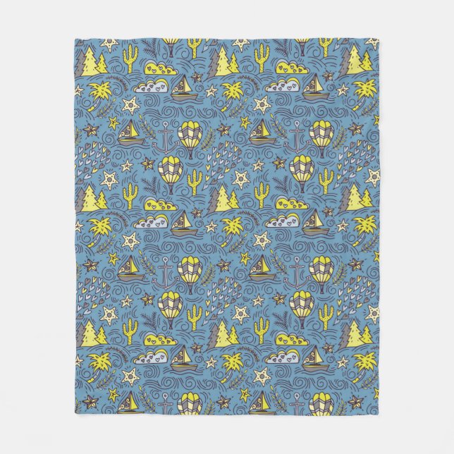 Resa roligt fleecefilt (Framsidan)