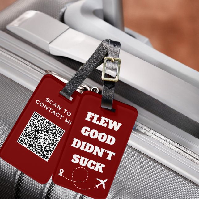 Resa Roligt “Flög Bra Suckade Inte” och Flygplan Bagagebricka (Skapare uppladdad)
