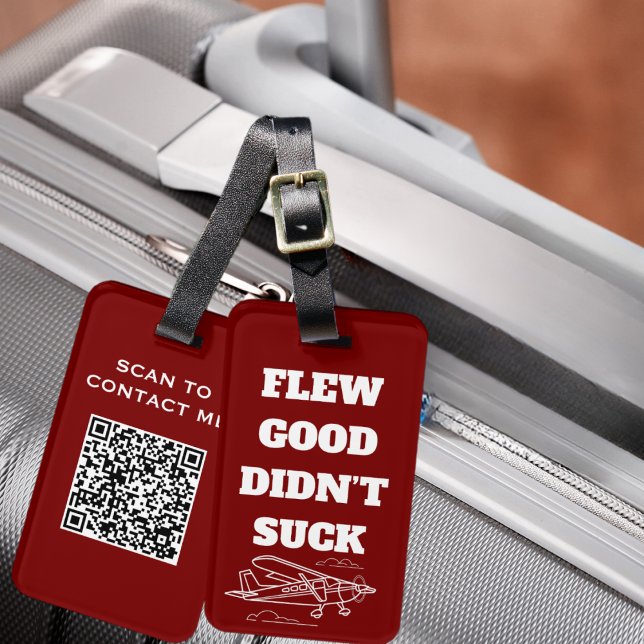 Resa Roligt “Flög bra Suckade inte” och Flygplan Bagagebricka (Skapare uppladdad)