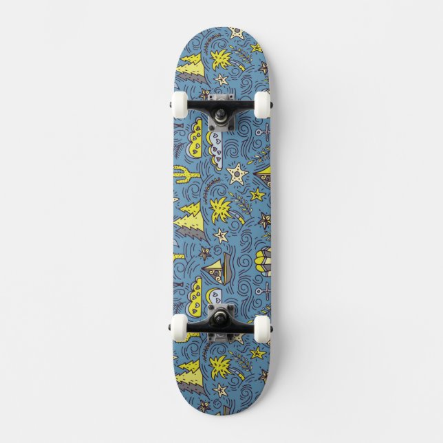 Resa roligt skateboard bräda 20 cm (Framsida)
