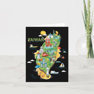 Resa runt Asien Taiwan Taipei Familjesemester S Kort