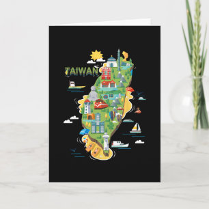 Resa runt Asien Taiwan Taipei Familjesemester S Kort