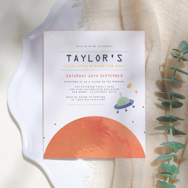 Resa runt solen | Budget Space Boy födelsedag (Skapare uppladdad)