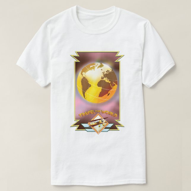 Resa runt världen Golden Globe T Shirt (Design framsida)