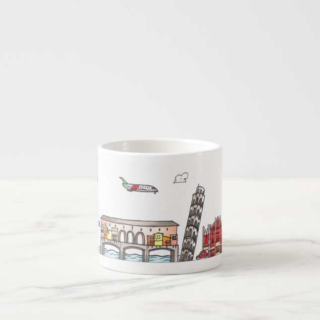 Resa runt världen - Italien Espressomugg (Framsidan)
