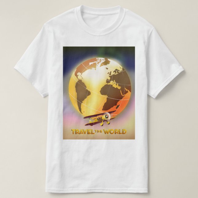Resa runt världen t shirt (Design framsida)