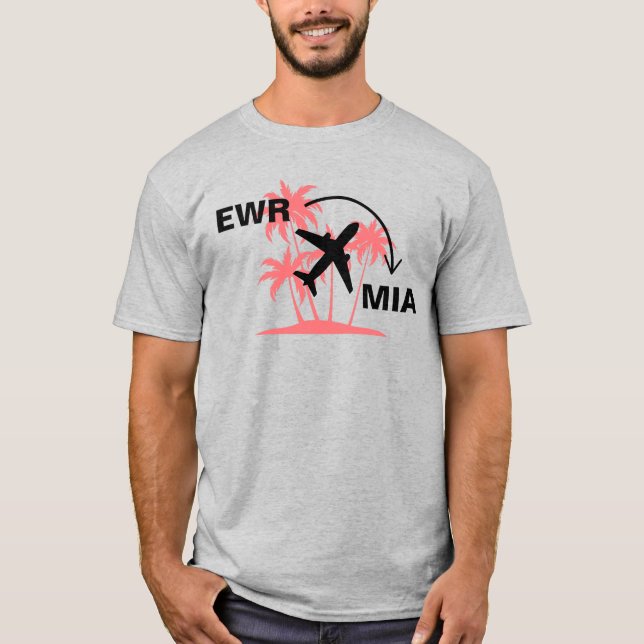 Resa Shirt till Miami Florida T Shirt (Framsida)