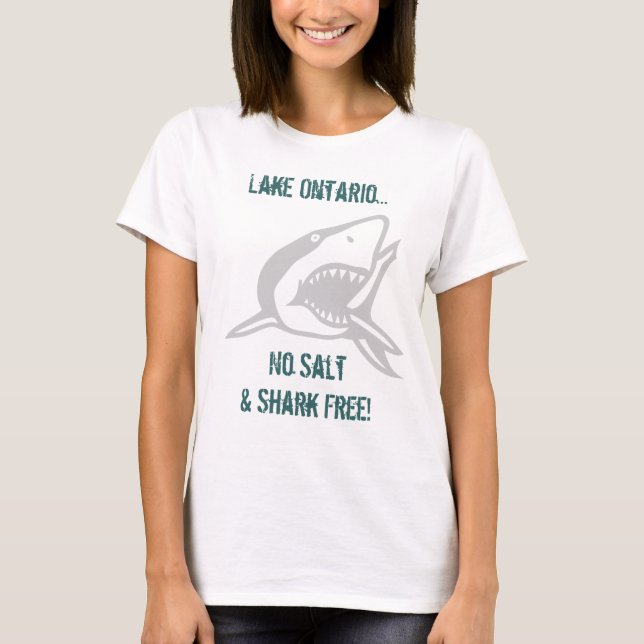 Resa Simma Sjö Ontario No Salt & Shark Free Tee Shirt (Framsida)