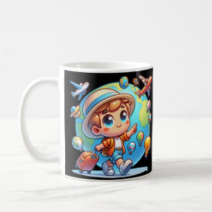 Resa, sjömil, upprepa kaffemugg