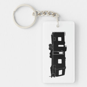 Resa släpRV-silhouetten på Keychain