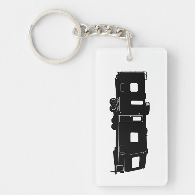 Resa släpRV-silhouetten på Keychain (Framsidan)