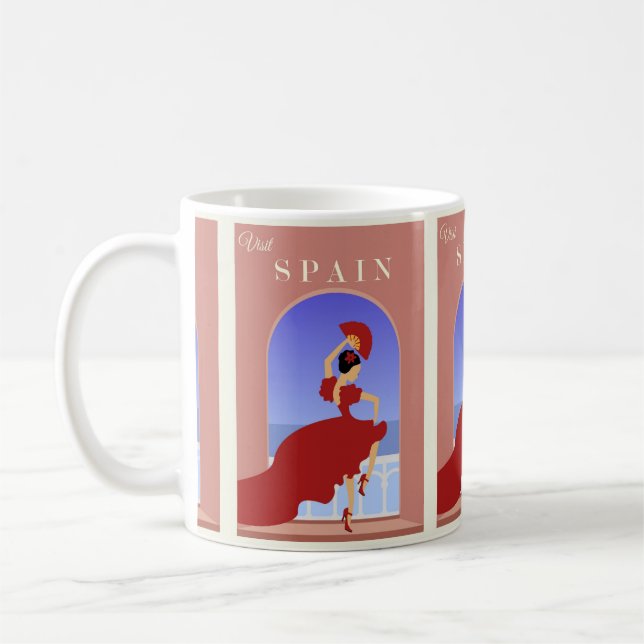 Resa Spanien: Europeiska Äventyr Kaffemugg (Vänster)