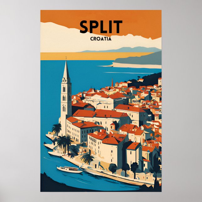 Resa Split Kroatien Poster (Framsidan)