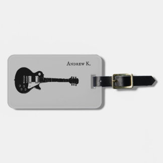 Resa svart rock gitarrmusik bagagebricka