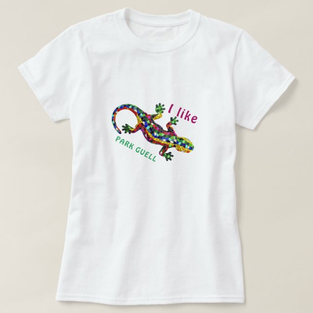Resa T-Shirt Jag älskar PARK GUELL. present tee (Design framsida)