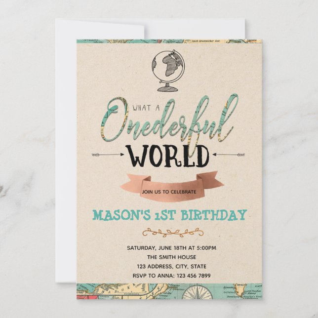 Resa temapartyinbjudan inbjudningar (Framsida)