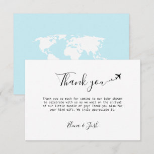 Resa temat Babyskor Stort tack för ditt kort