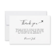 Resa temat Babyskor Stort tack för ditt kort