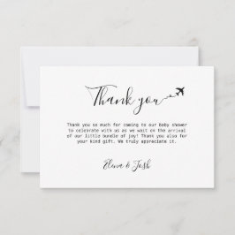 Resa temat Babyskor Stort tack för ditt kort