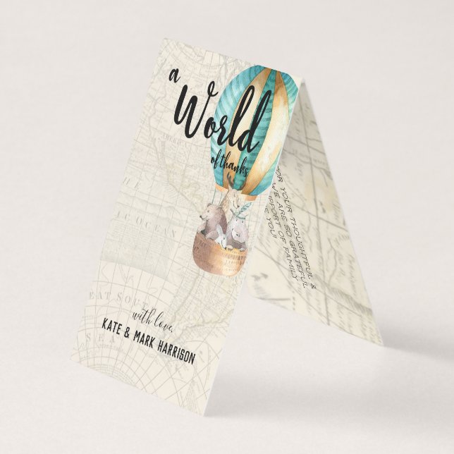 Resa themed baby shower | Tackkort Kort (Framsida)