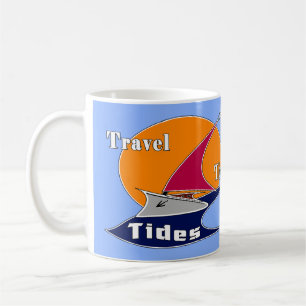Resa tidvattnet kaffemugg