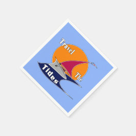 Resa tidvattnet pappersservett