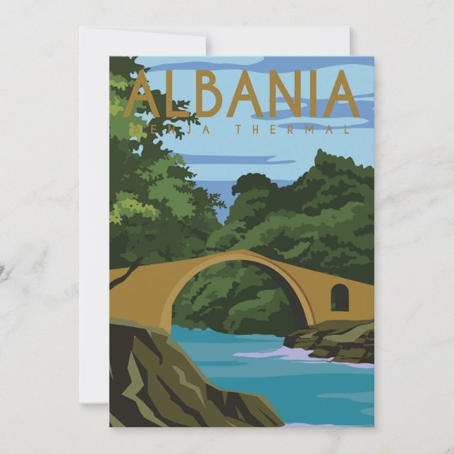 Resa till Albanien Inbjudningar (Framsida)