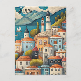 Resa till Antalya Turkiye Vykort