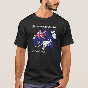 Resa till Australien till Koala och Kangaroo som b T Shirt