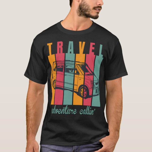 Resa Till Äventyr T Shirt (Framsida)