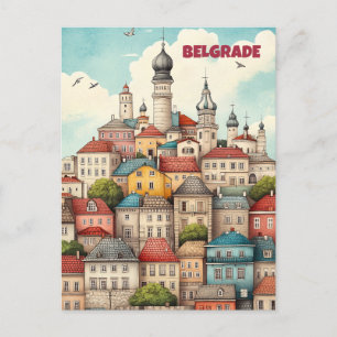 Resa till Belgrad Serbien Vykort