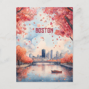 Resa till Boston USA Vykort