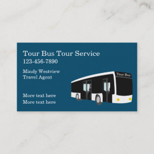 Resa till Buss tema Resa Agent Visitkort