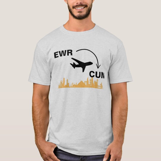 Resa till Cancun Mexiko T Shirt (Framsida)