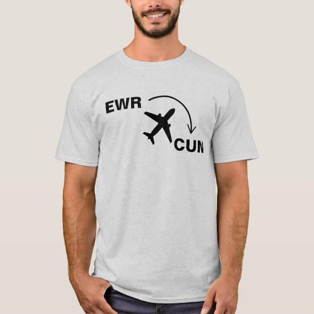 Resa till Cancun Mexiko T Shirt (Framsida)