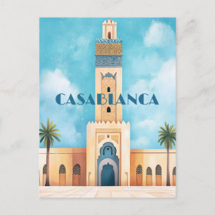 Resa till Casablanca Marocko Vykort