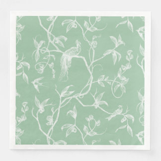 Resa till Chateau Peacock Grönt2 Pappersservett