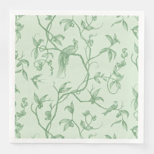 Resa till Chateau Peacock-Grönten Pappersservett (Framsida)