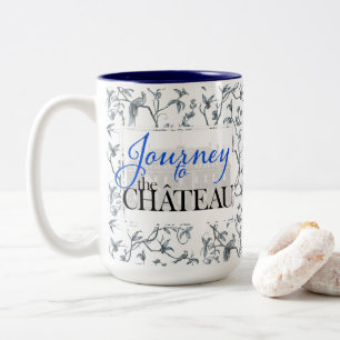 Resa till Chateau Peacock Toile Mönster Mugg