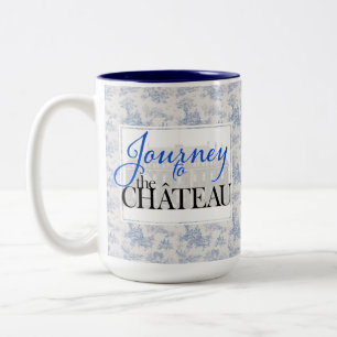 Resa till Chateau Toile Mönster Mugg