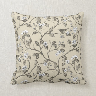 Resa till Chateau Warbler Beige Dekorativ kudde